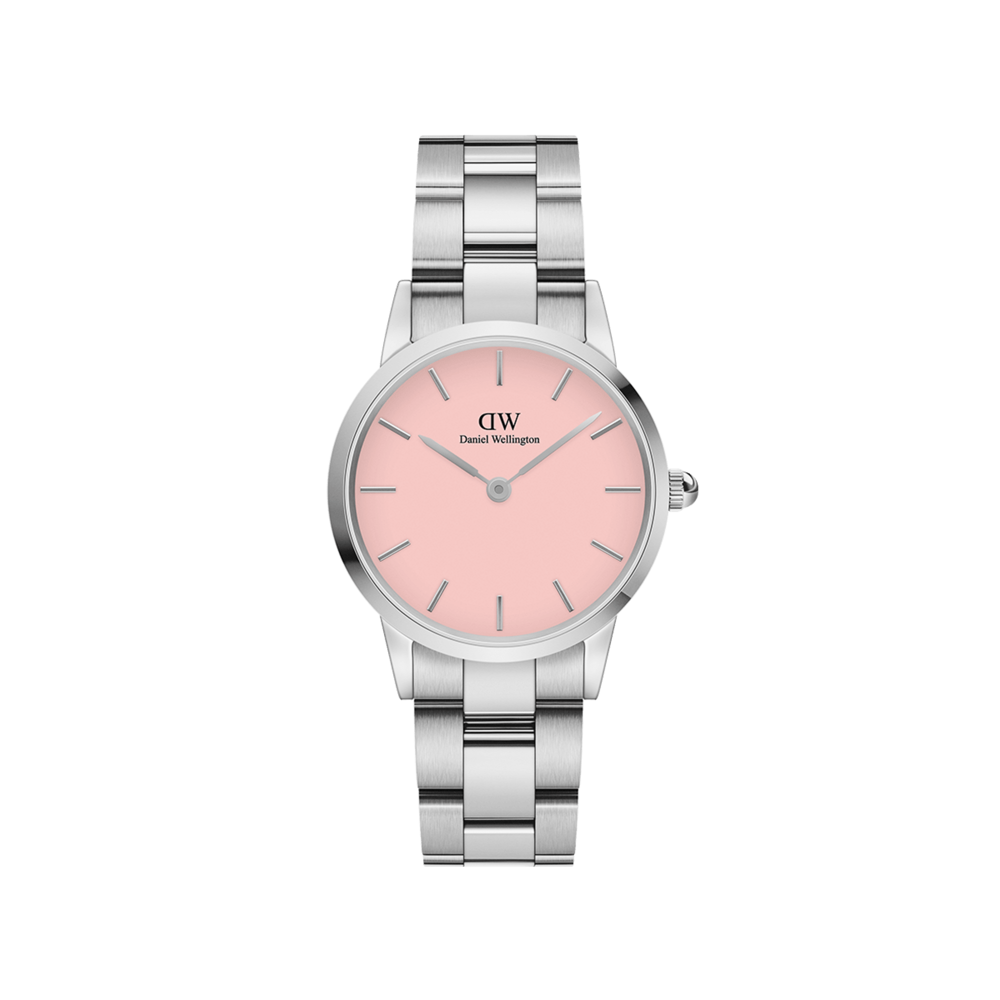 Daniel Wellington Iconic Link 28 Silver & Blush Watch