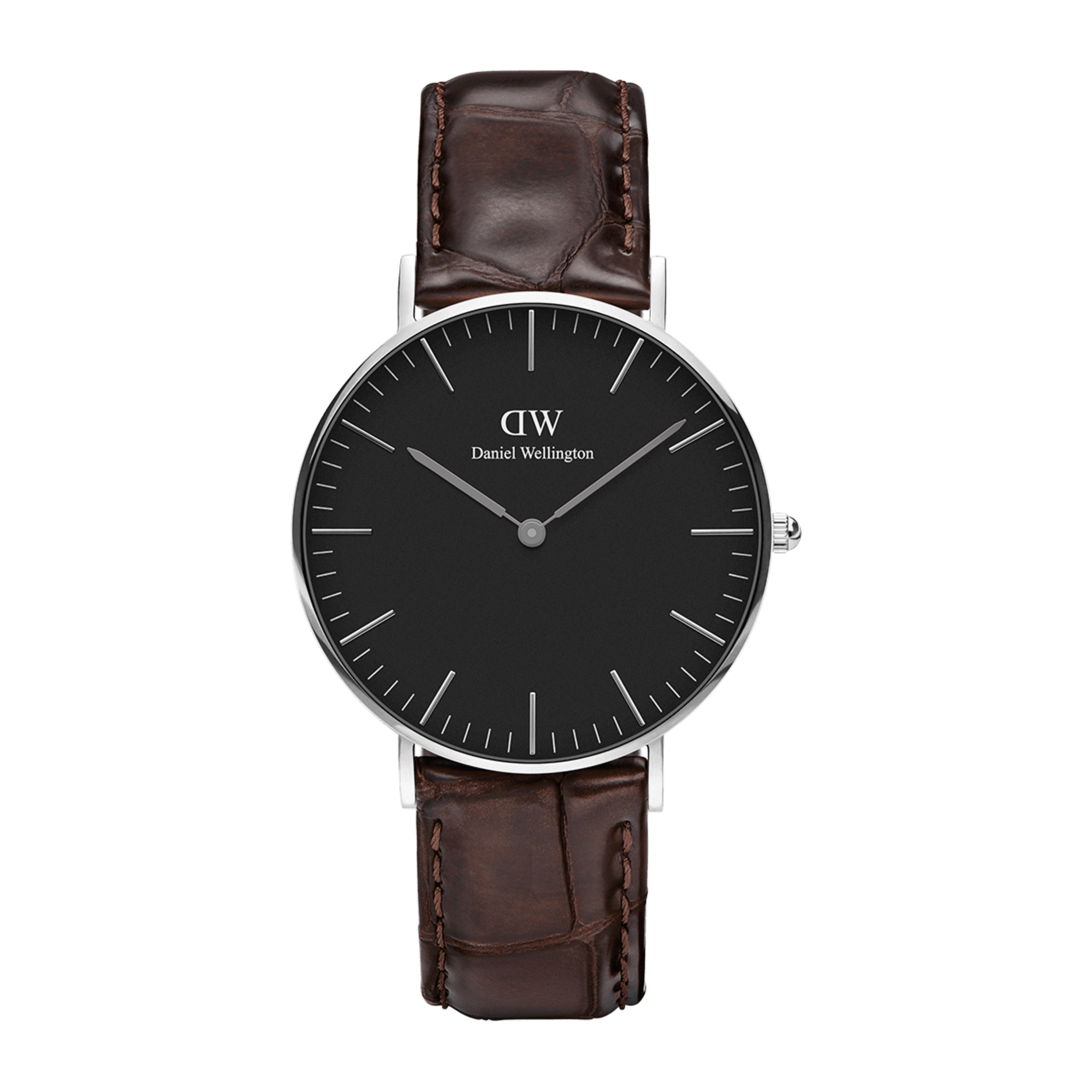 Daniel Wellington Classic 36 York Silver & Black Watch
