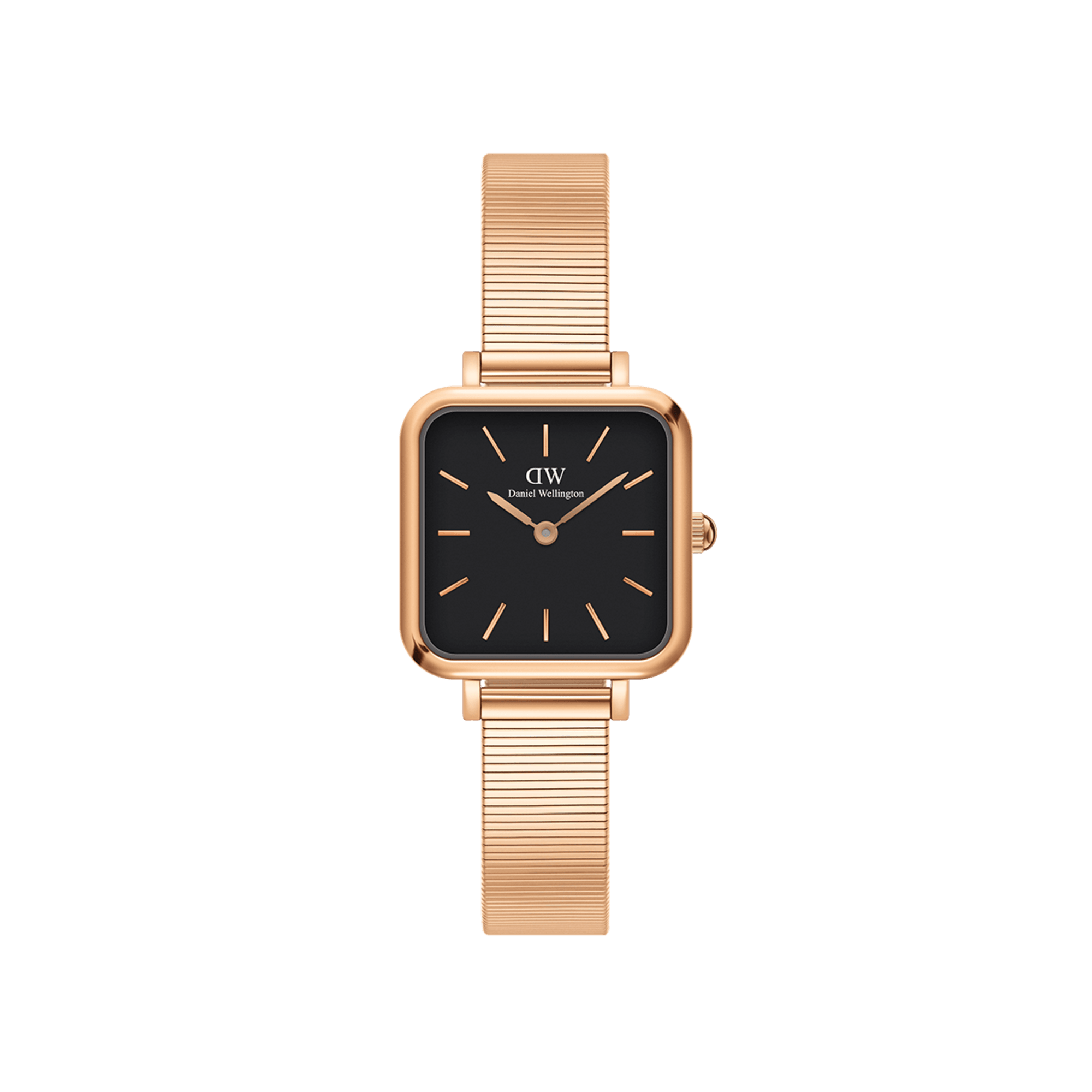 Daniel Wellington Quadro Studio 22x22 Rose Gold & Black Watch