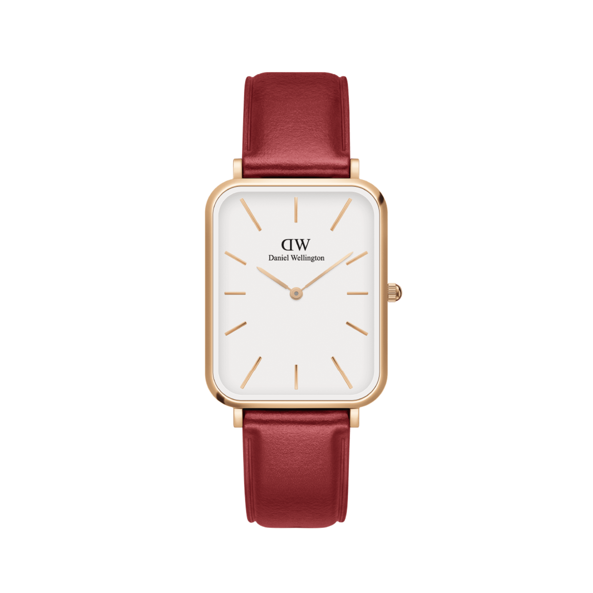 Daniel Wellington Quadro 29x36.5 Pressed Suffolk Rose Gold & White Watch