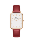 Daniel Wellington Quadro 29x36.5 Pressed Suffolk Rose Gold & White Watch