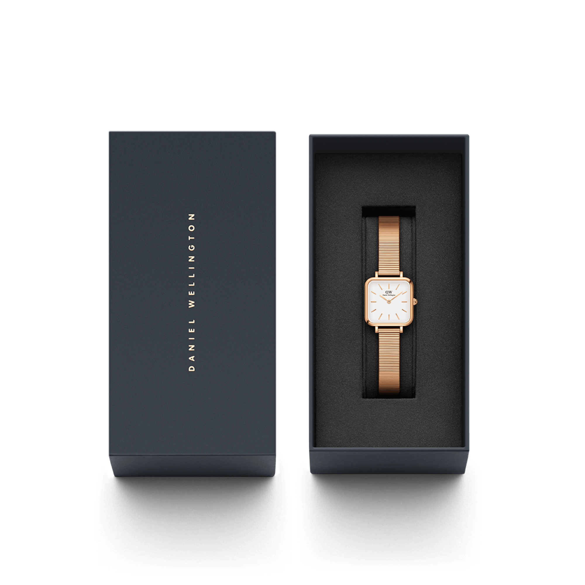 Daniel Wellington Quadro Studio 22x22 Rose Gold & White Watch