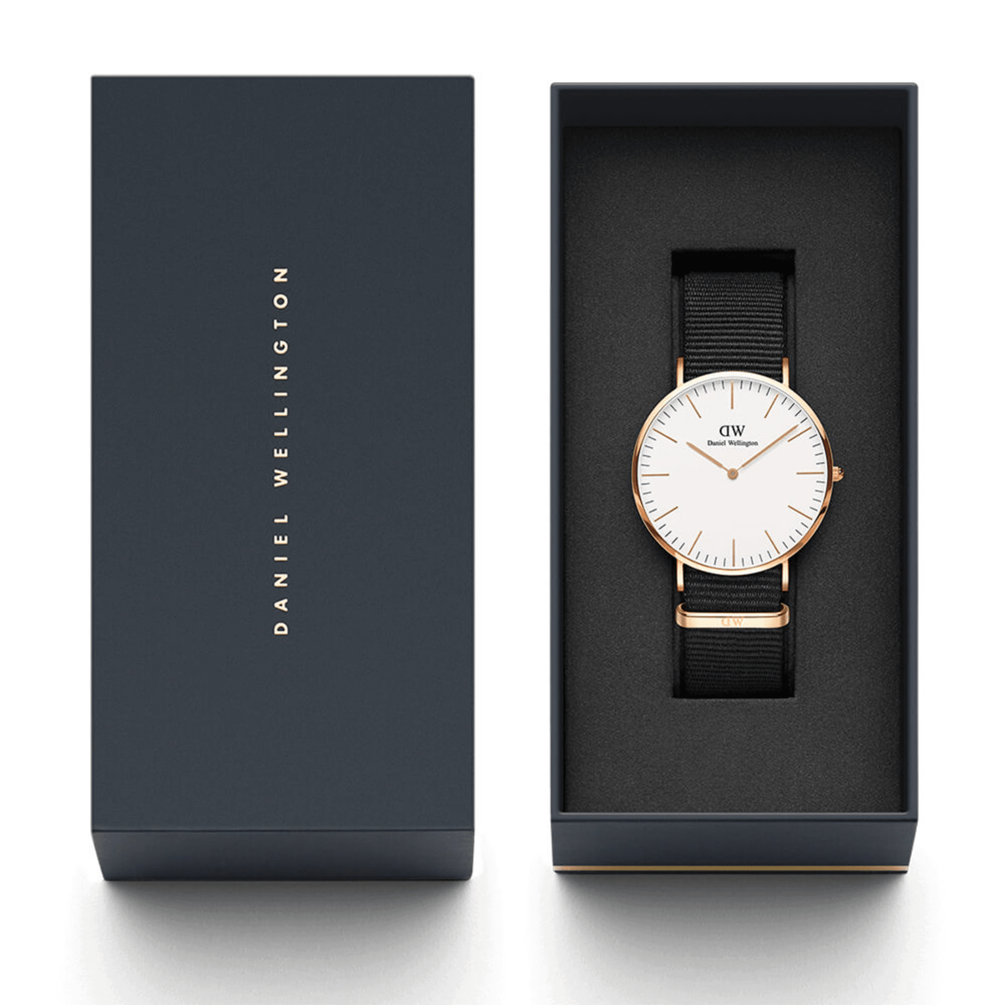 Daniel Wellington Classic 40 Cornwall Rose Gold & White Watch