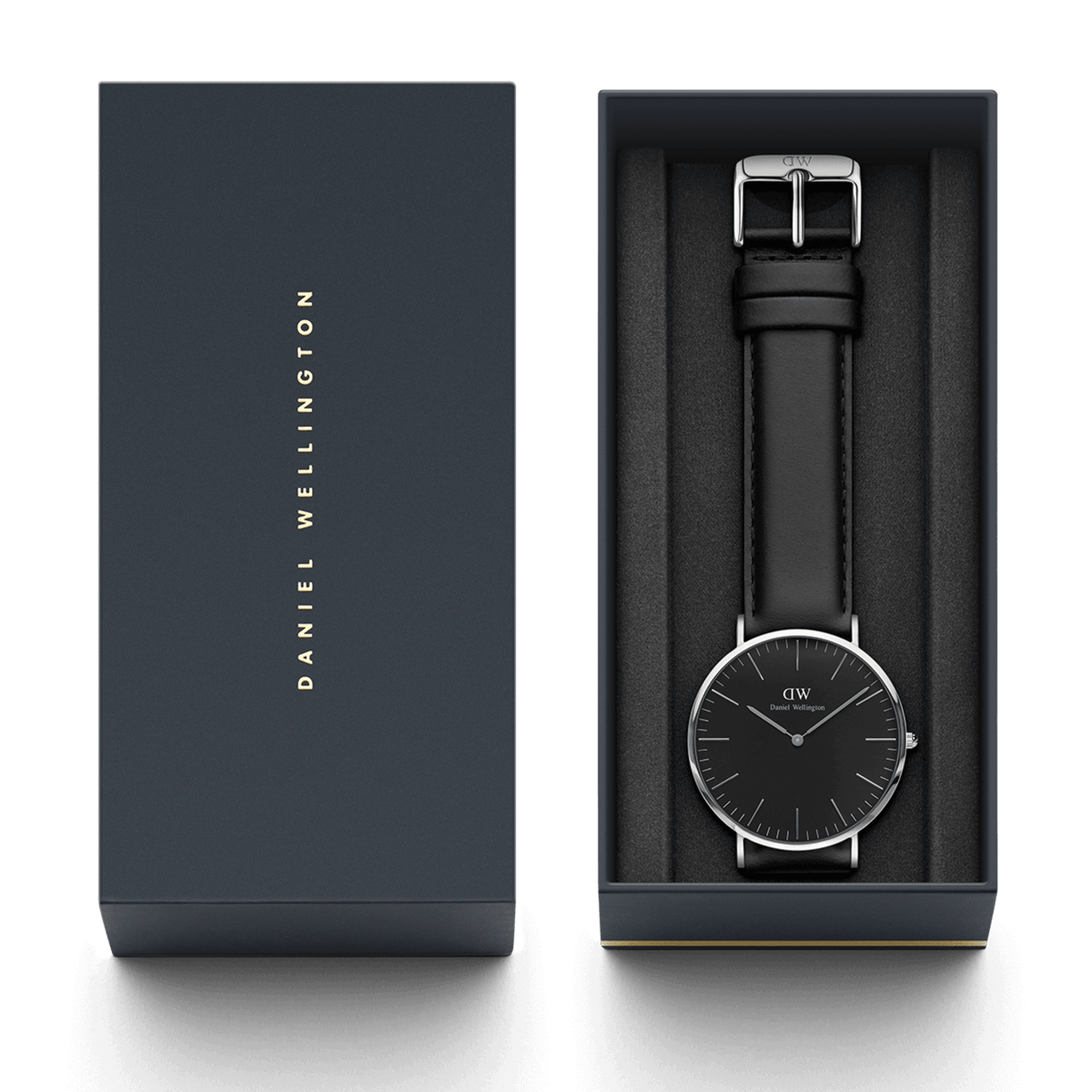 Daniel Wellington Classic 40 Sheffield Silver & Black Watch