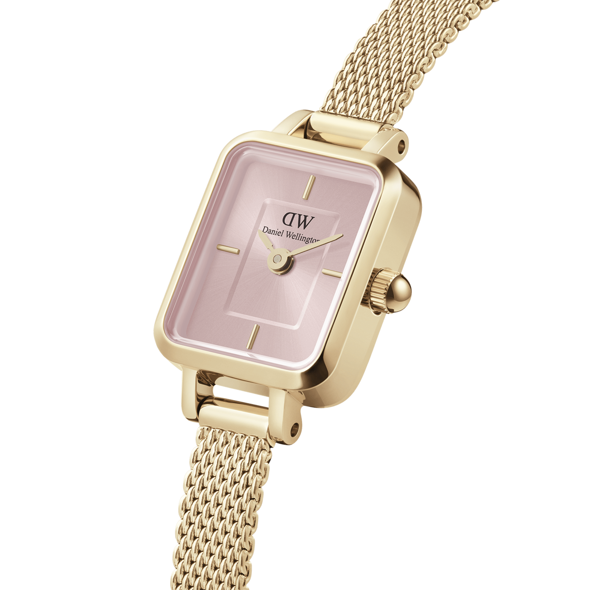 Daniel Wellington Quadro Mini Evergold Blush Watch