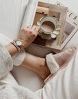 Daniel Wellington Emalie Bracelet Satin White Rose Gold Medium