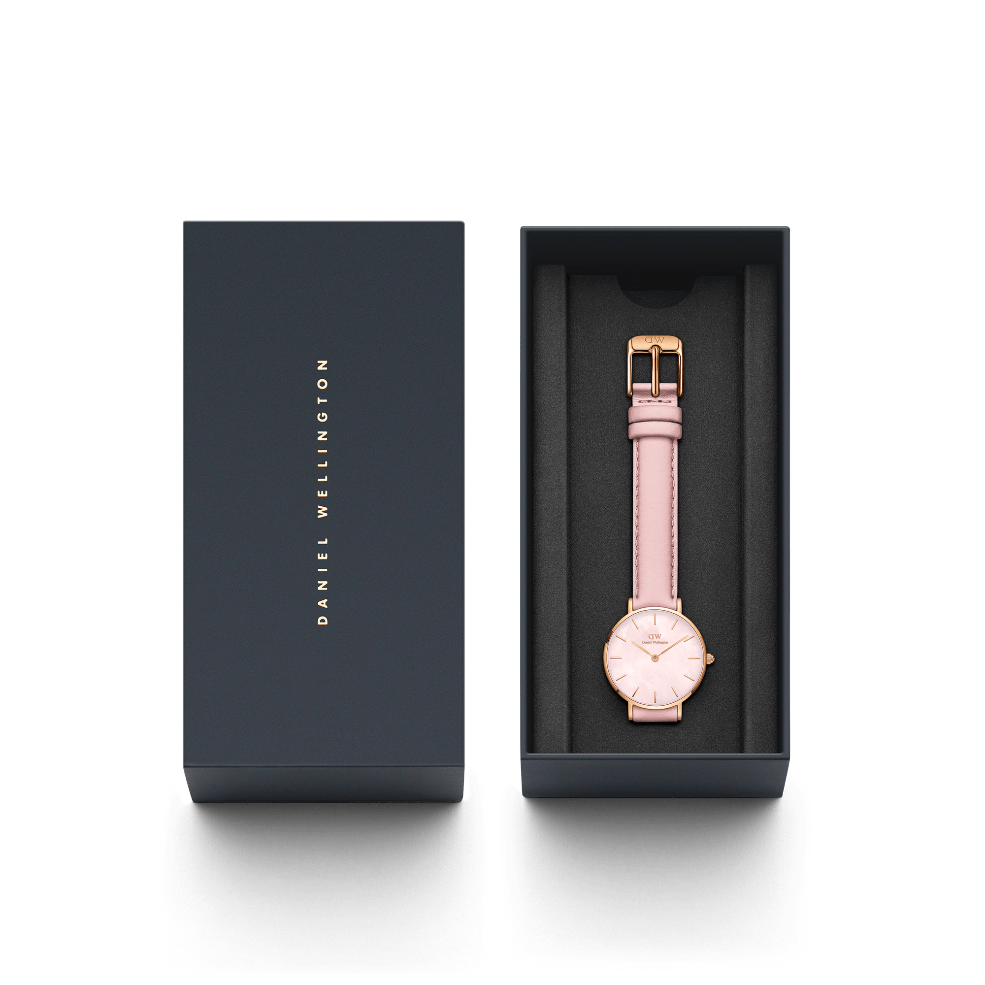 Daniel Wellington Petite 28 Pink Leather & Rose Gold Mother of Pearl Watch