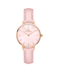 Daniel Wellington Petite 28 Pink Leather & Rose Gold Mother of Pearl Watch