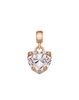 Daniel Wellington Heart White Crystal Charm Rose Gold