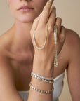 HEIRLOOM 15CT GRADUATED DIAMOND TENNIS NECKLACE- SOLID GOLD