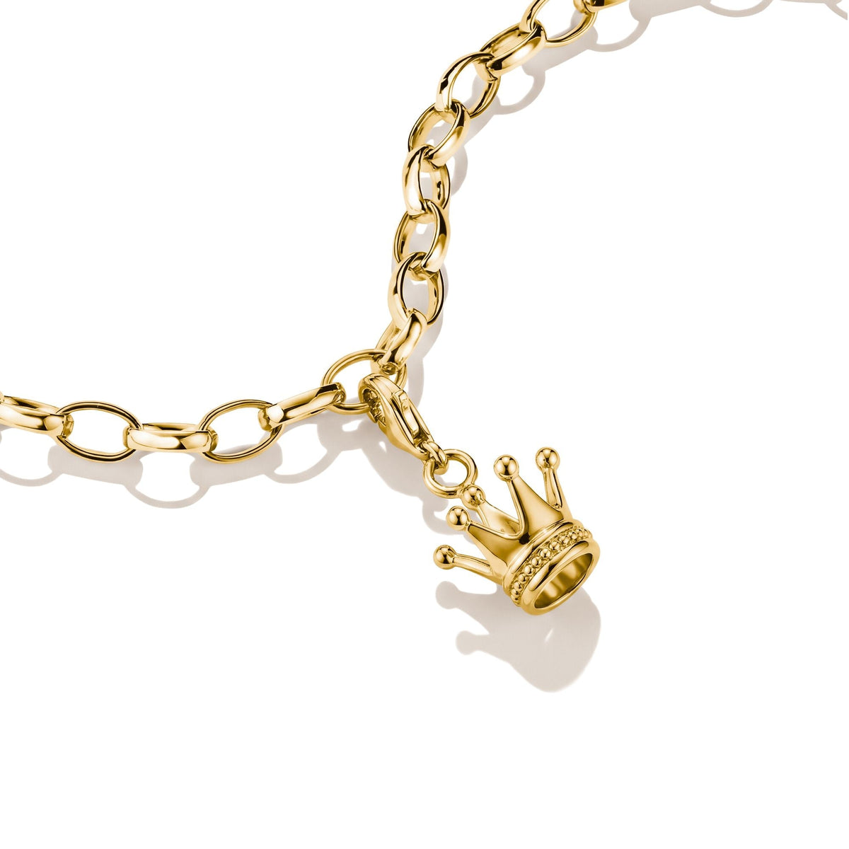 Gold-Plated Crown Charm