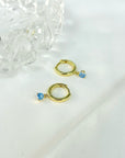 NOVALIE HUGGIE EARRINGS - STERLING SILVER