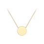 9CT DISC NECKLACE