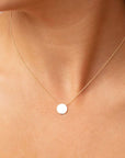 9CT DISC NECKLACE