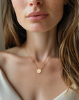 9CT DISC NECKLACE