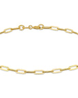 9CT PAPERCLIP CHAIN LINK BRACELET