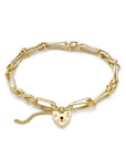 9CT JULIETTE PADLOCK BRACELET