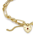 9CT JULIETTE PADLOCK BRACELET