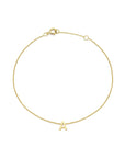 9CT PETITE INITIAL BRACELET