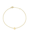 9CT PETITE INITIAL BRACELET