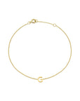 9CT PETITE INITIAL BRACELET