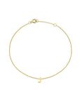 9CT PETITE INITIAL BRACELET