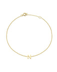 9CT PETITE INITIAL BRACELET