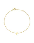 9CT PETITE INITIAL BRACELET