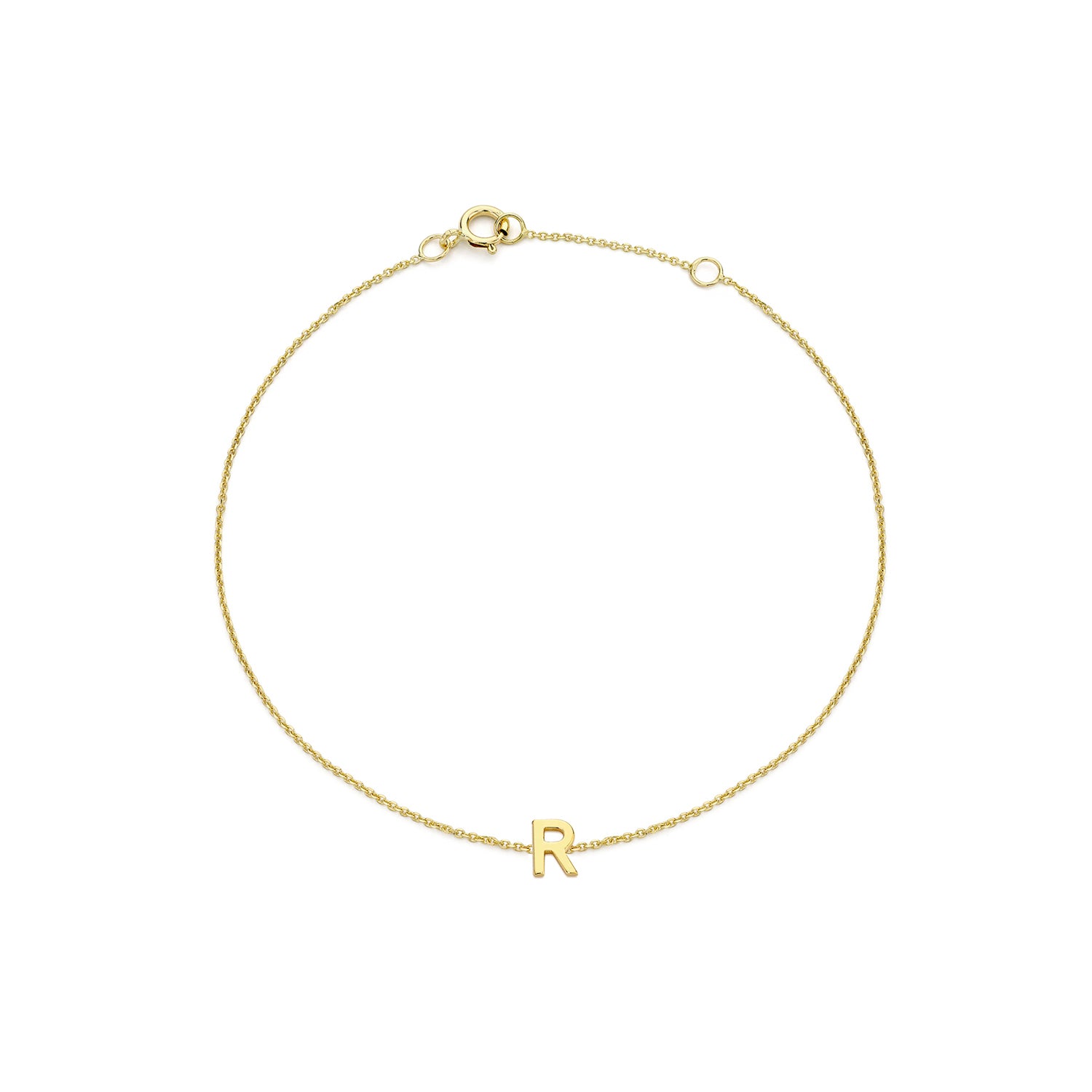 9CT PETITE INITIAL BRACELET