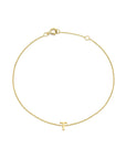 9CT PETITE INITIAL BRACELET