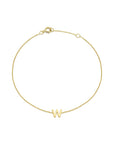 9CT PETITE INITIAL BRACELET