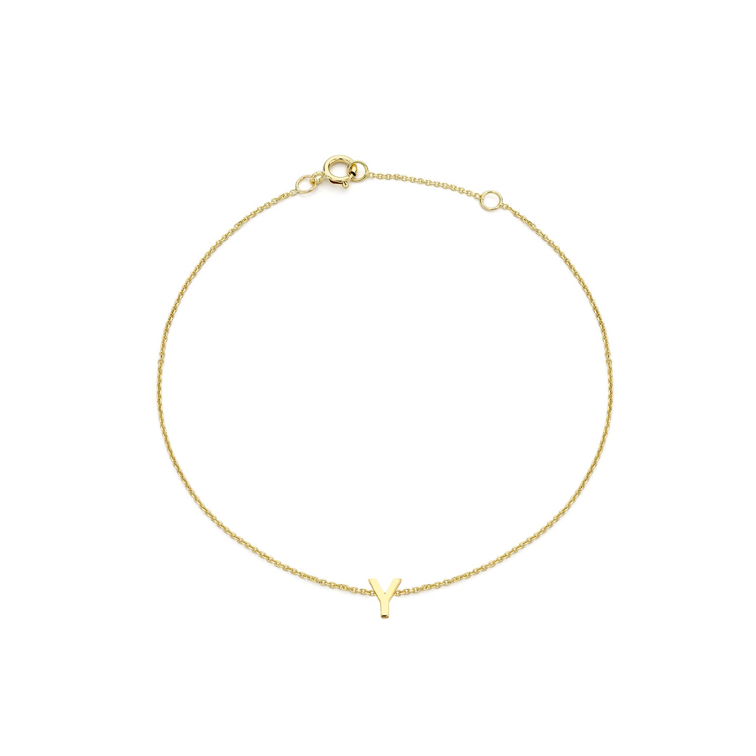 9CT PETITE INITIAL BRACELET