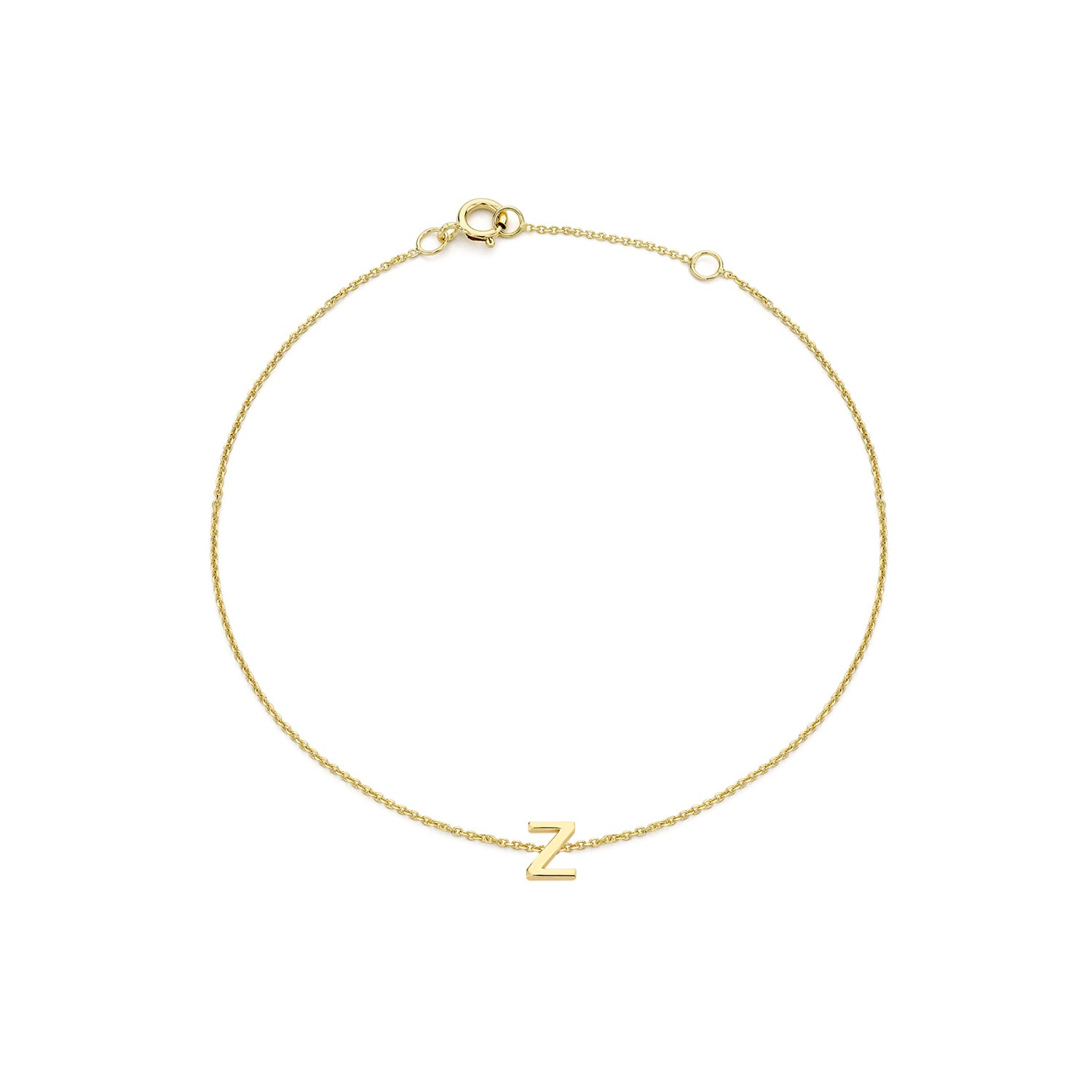 9CT PETITE INITIAL BRACELET