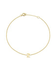 9CT PETITE INITIAL BRACELET