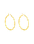 9CT GRACE HOOP EARRINGS