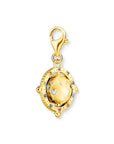 THOMAS SABO Charm Pendant Vintage Globe Gold Multi Stone