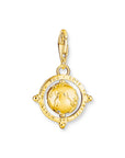 THOMAS SABO Charm Pendant Vintage Globe Gold Multi Stone