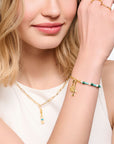 THOMAS SABO Charm Pendant Cloverleaf Gold Plated