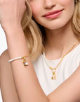 THOMAS SABO Charm Pendant Pearl Gold Plated