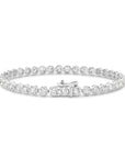 HEIRLOOM BRILLIANT CUT DIAMOND TENNIS BRACELET - SOLID GOLD