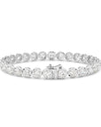 HEIRLOOM BRILLIANT CUT DIAMOND TENNIS BRACELET - SOLID GOLD