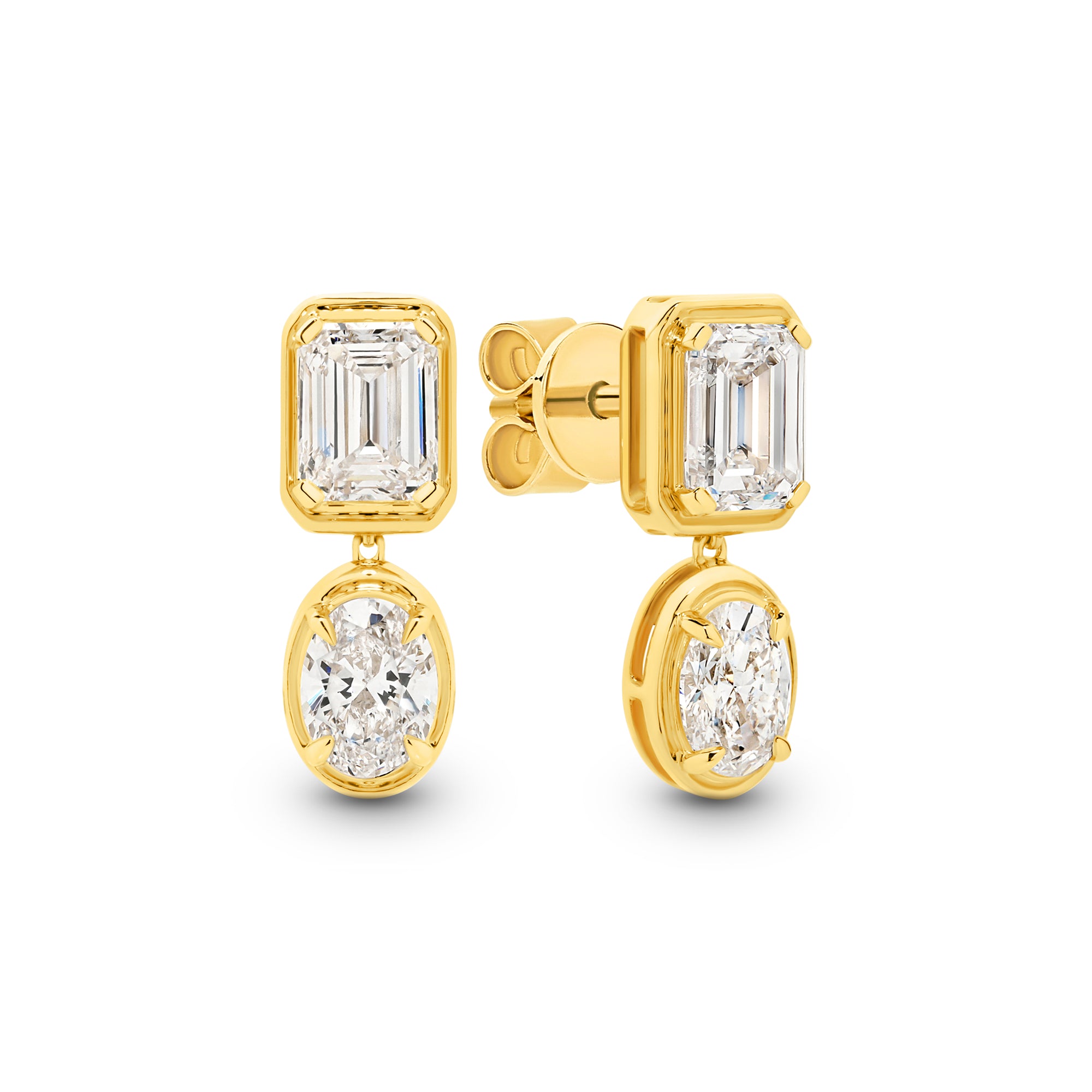 HEIRLOOM VALENTINA DIAMOND DROP EARRINGS - SOLID GOLD