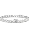 HEIRLOOM BRILLIANT CUT DIAMOND TENNIS BRACELET - SOLID GOLD