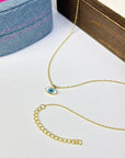 ALIRA EVIL EYE NECKLACE - STERLING SILVER