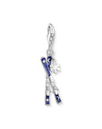 THOMAS SABO Silver Charm Blue Skis With Snowflake Charm