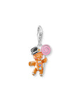 THOMAS SABO Silver Blackened Gingerbread Man Charm With Lollipop