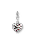 THOMAS SABO Charm Pendant Red Stone in Heart-Shape