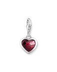 THOMAS SABO Charm Pendant Red Stone in Heart-Shape