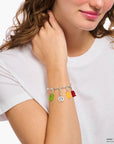 THOMAS SABO Charm pendant goldbears in yellow