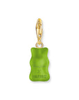 THOMAS SABO Charm pendant goldbears in green
